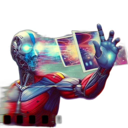 robot, weapon, mask, creature transparent PNG cut-out