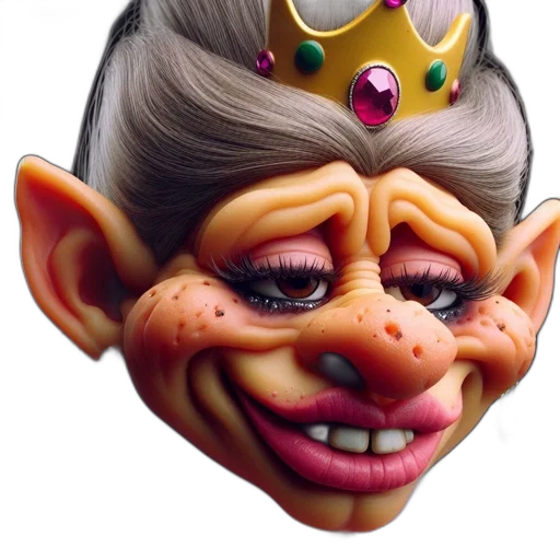 crown, face, mask, creature transparent PNG cut-out