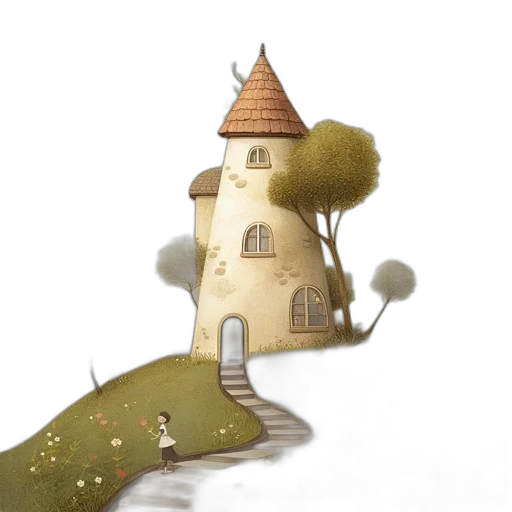 building, crown, concept art, fantasy art transparent PNG cut-out