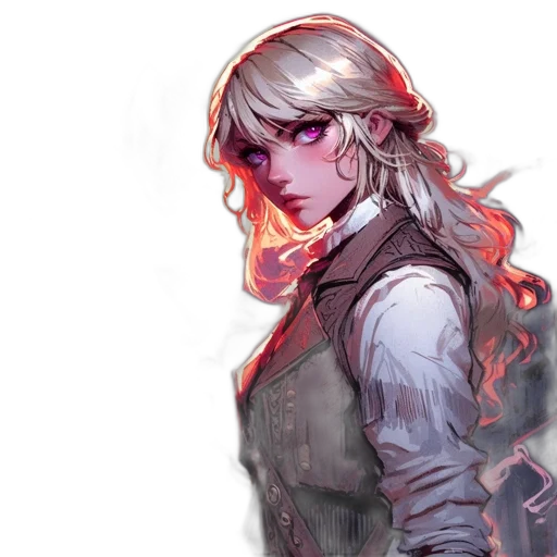 staff, jacket, face, sword transparent PNG cut-out