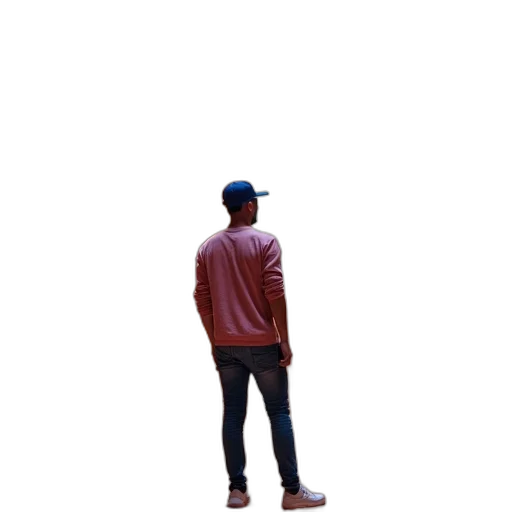 jacket, hat, staff, umbrella transparent PNG cut-out