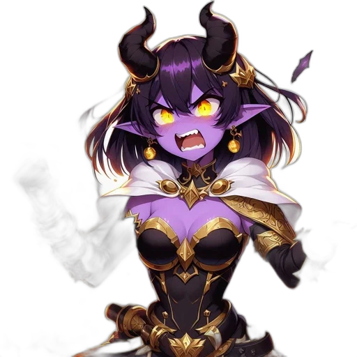dragon, mask, staff, fantasy art transparent PNG cut-out