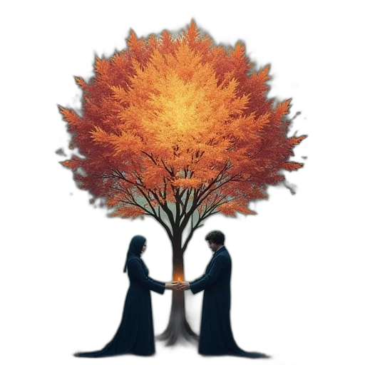 tree, fantasy art, concept art, watercolor transparent PNG cut-out
