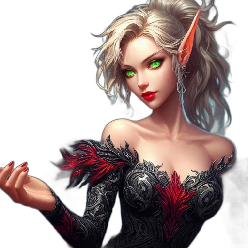 dragon, dress, fantasy art, concept art transparent PNG cut-out