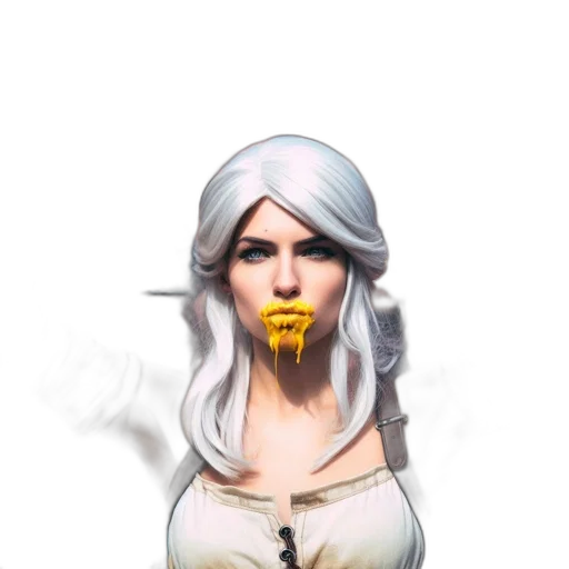 face, mask, staff, fantasy art transparent PNG cut-out