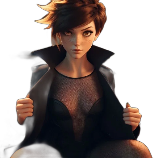 jacket, dress, staff, face transparent PNG cut-out