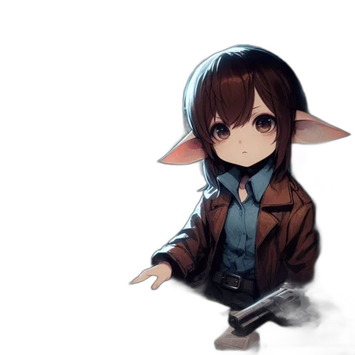 creature, staff, animal, jacket transparent PNG cut-out