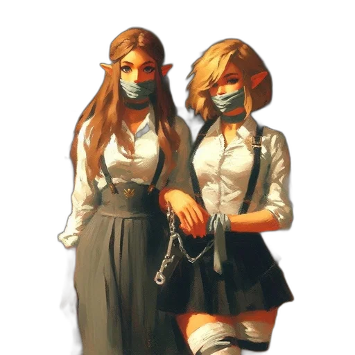 mask, staff, dress, concept art transparent PNG cut-out