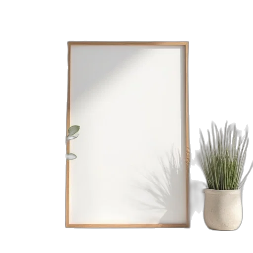 furniture, flower, staff, 3d render transparent PNG cut-out