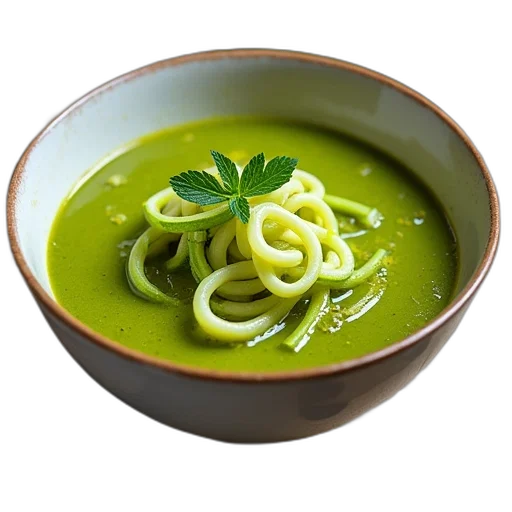 food, photorealistic, green, bowl transparent PNG cut-out