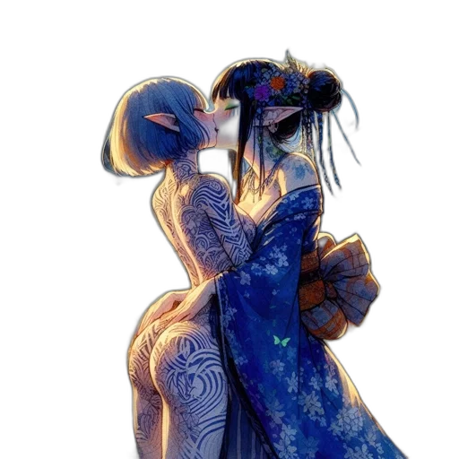 dress, dragon, staff, mask transparent PNG cut-out