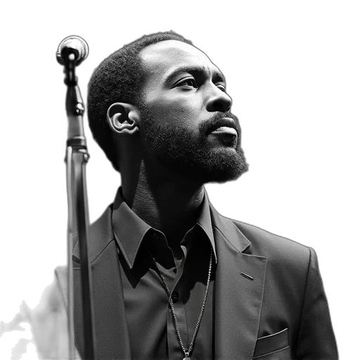 marvin, gaye, marion, memorial transparent PNG cut-out