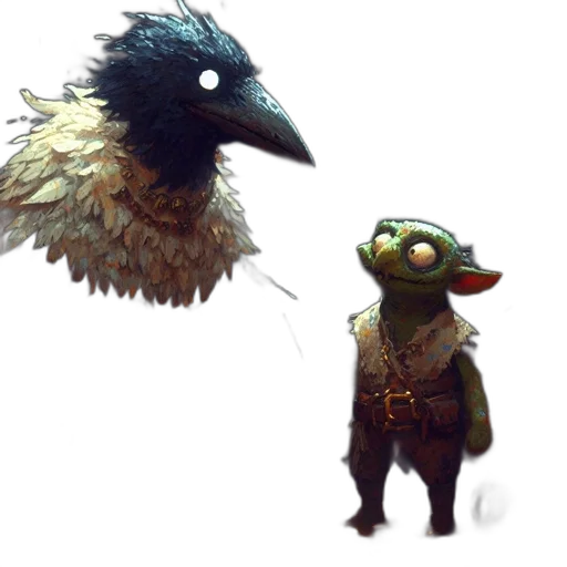 creature, staff, concept art, fantasy art transparent PNG cut-out