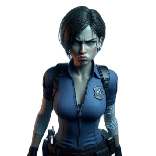 face, jacket, concept art, cyberpunk transparent PNG cut-out