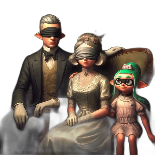 mask, hat, staff, dress transparent PNG cut-out