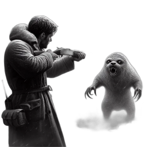 creature, animal, weapon, concept art transparent PNG cut-out