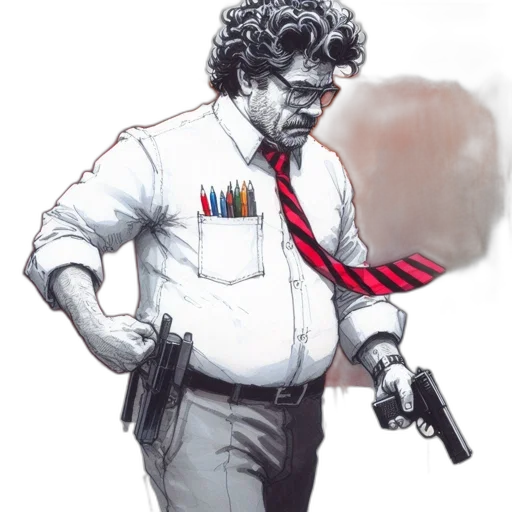 staff, weapon, jacket, concept art transparent PNG cut-out