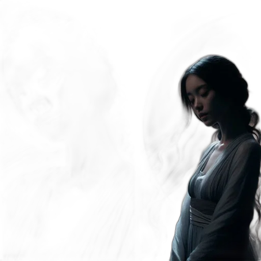 dress, robot, staff, face transparent PNG cut-out