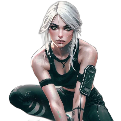 weapon, comic book art, concept art, cyberpunk transparent PNG cut-out