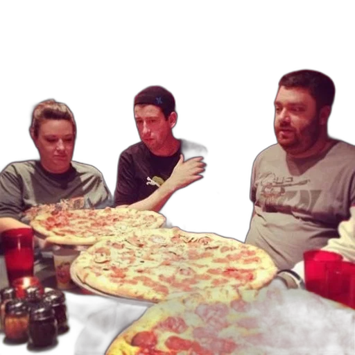 food, three, people, sit transparent PNG cut-out