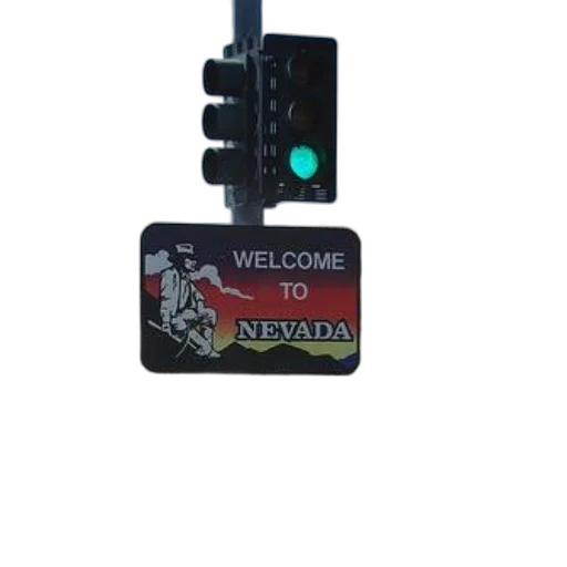 green, traffic, light, above transparent PNG cut-out