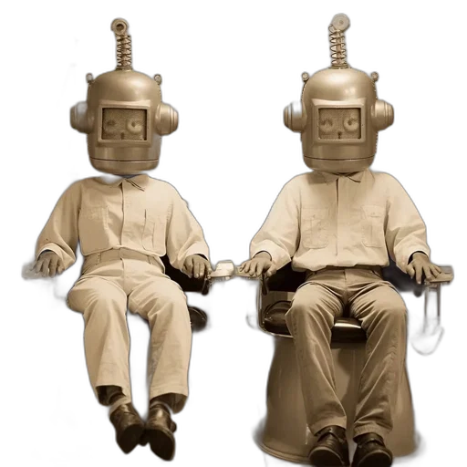 robot, furniture, mask, 3d render transparent PNG cut-out
