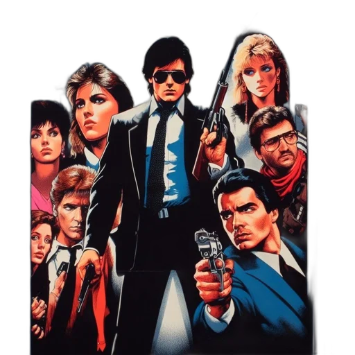 jacket, comic book art, concept art, pixel art transparent PNG cut-out
