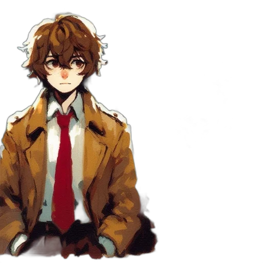 jacket, staff, face, watercolor transparent PNG cut-out
