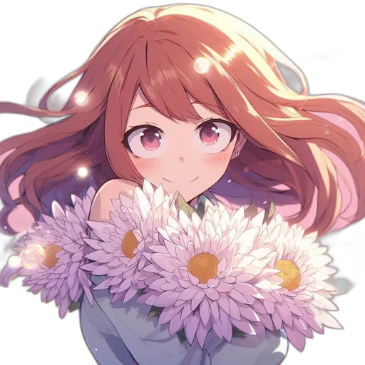 flower, crown, face, weapon transparent PNG cut-out