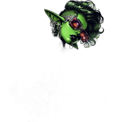 mask, crown, staff, creature transparent PNG cut-out