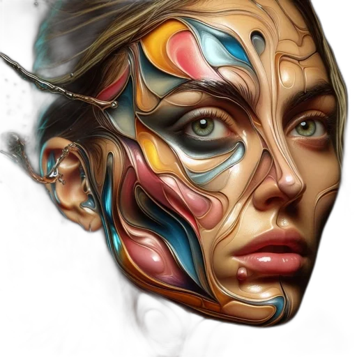 mask, face, jewelry, fantasy art transparent PNG cut-out