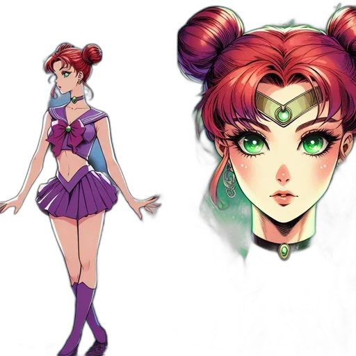 concept art, anime, comic book art, fantasy art transparent PNG cut-out