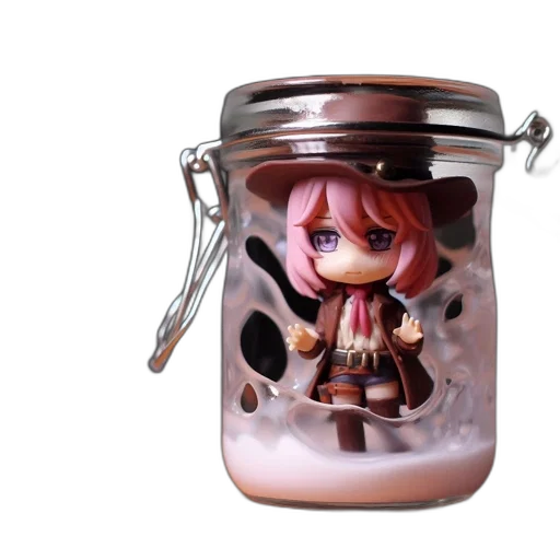 bottle, food, 3d render, concept art transparent PNG cut-out
