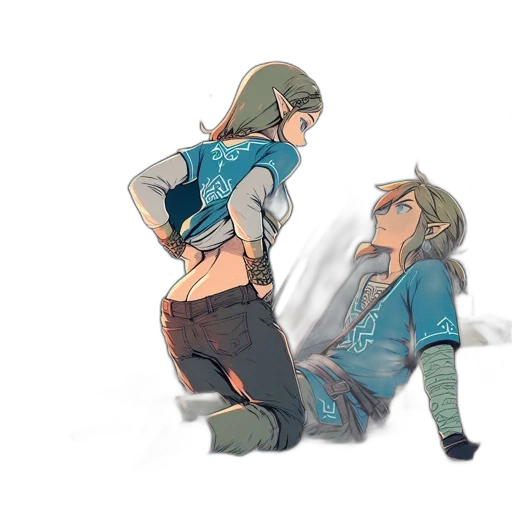 jacket, concept art, watercolor, comic book art transparent PNG cut-out