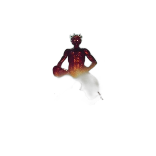 creature, crown, robot, staff transparent PNG cut-out
