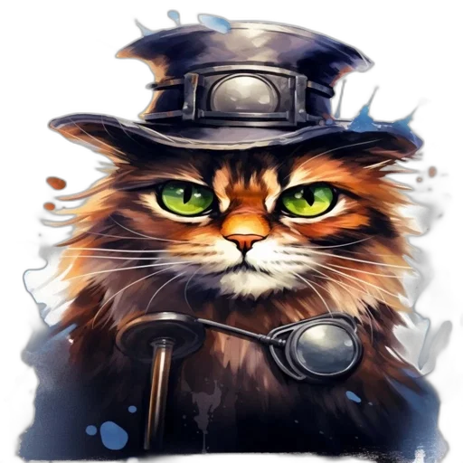 staff, hat, animal, face transparent PNG cut-out