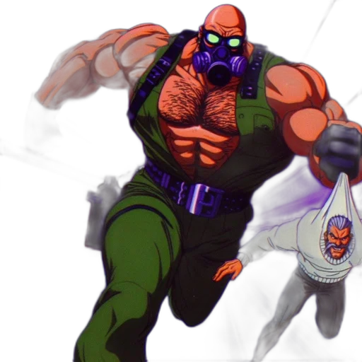 mask, concept art, comic book art, pixel art transparent PNG cut-out