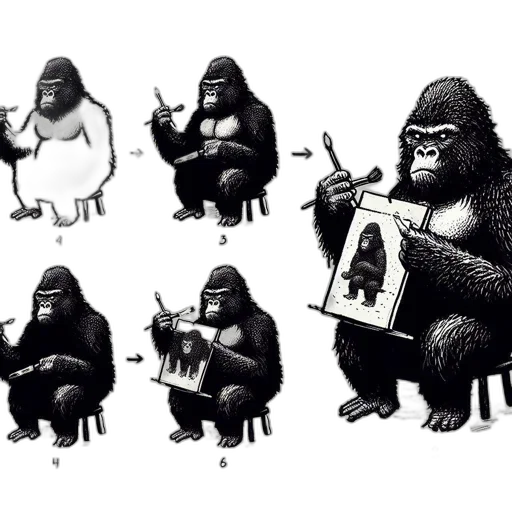 animal, concept art, cartoon, comic book art transparent PNG cut-out