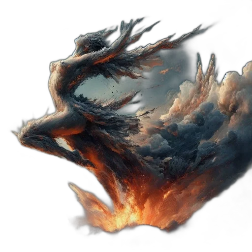 dragon, creature, animal, weapon transparent PNG cut-out