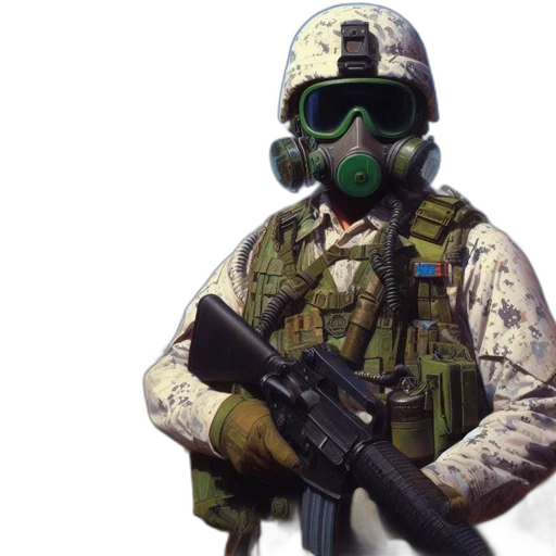 mask, weapon, jacket, staff transparent PNG cut-out