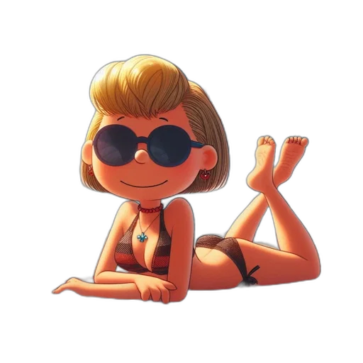 cartoon, 3d render, concept art, comic book art transparent PNG cut-out