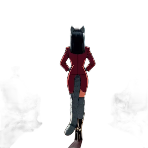 dress, robot, staff, mask transparent PNG cut-out