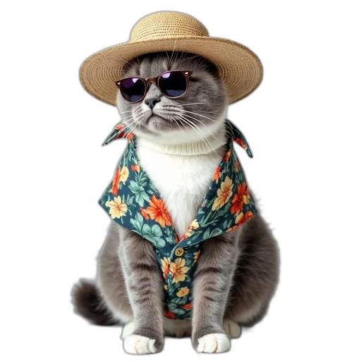 hat, animal, jacket, staff transparent PNG cut-out