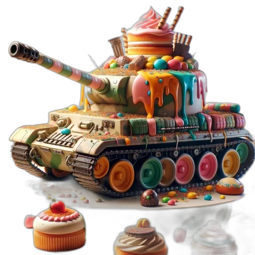 weapon, food, 3d render, photorealistic transparent PNG cut-out