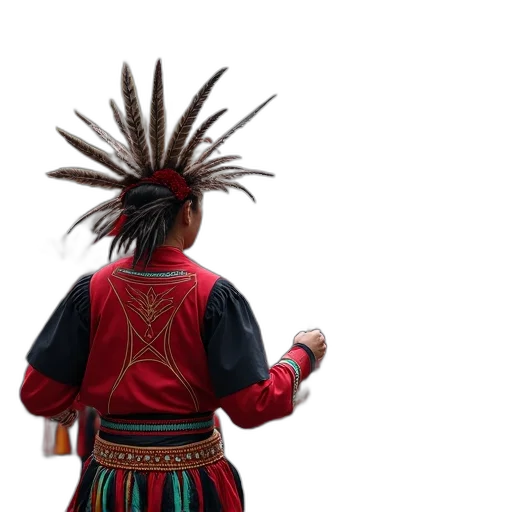staff, jacket, mask, hair transparent PNG cut-out