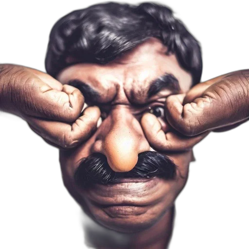 mask, face, staff, creature transparent PNG cut-out
