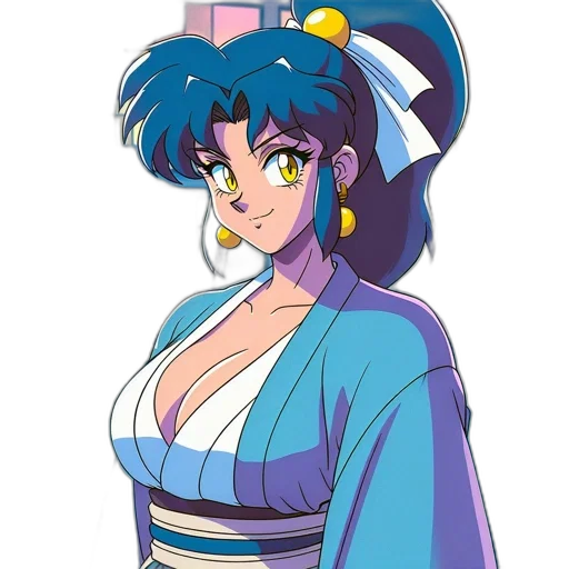 staff, dress, vaporwave, anime transparent PNG cut-out