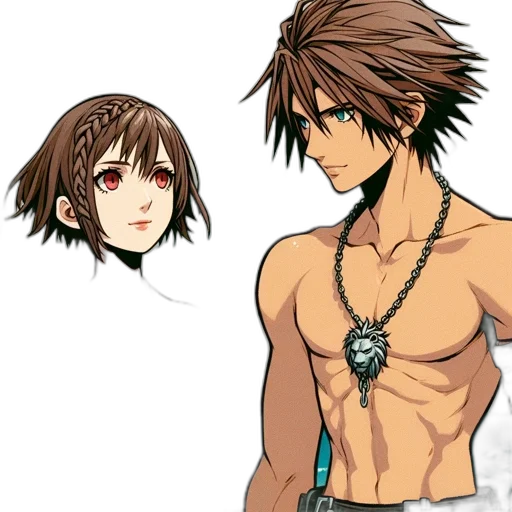 hair, anime, concept art, pixel art transparent PNG cut-out
