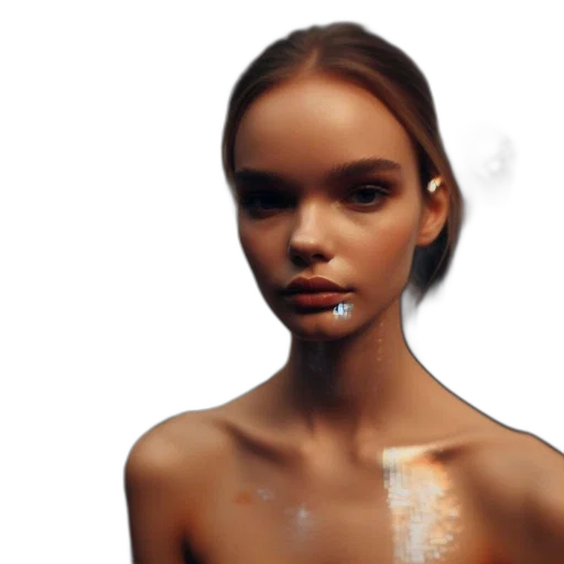 jewelry, face, 3d render, photorealistic transparent PNG cut-out