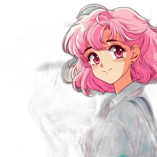 face, hair, creature, weapon transparent PNG cut-out